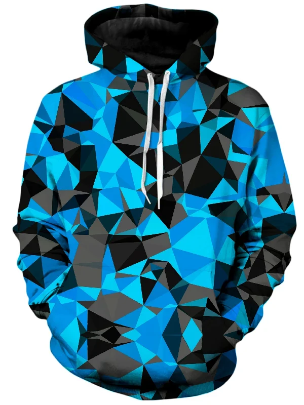 Effortless Outfits Stylish Relaxed Pieces Blue and Black Geo Unisex Hoodie