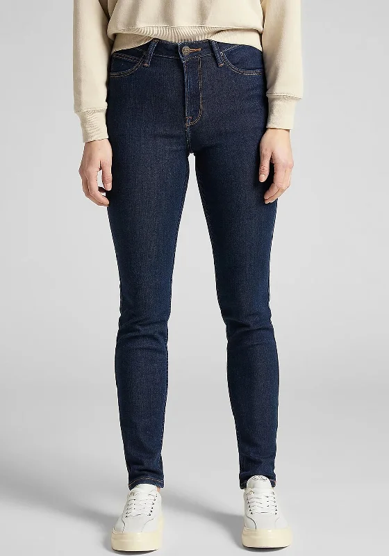 Fresh Comfort Trendy Soft Fit Lee Scarlet High Waist Skinny Jeans, Tonal Stonewash