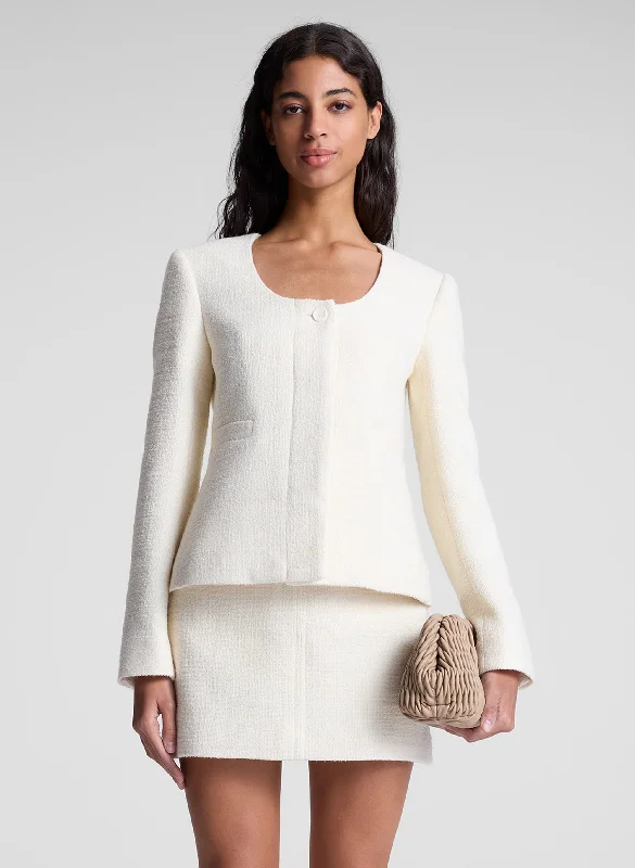 Comfortable Looks Fashionable Cozy Looks Irene Cotton Boucle Jacket