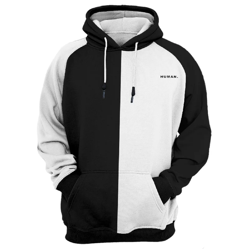 Comfortable Fashion Soft Wearable Comfort White & Black Hoodie
