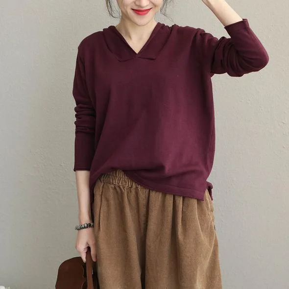 Cozy Chic Comfy Fashion Options New Women Casual Hoodie Cotton Knitwear Women Loose Tops