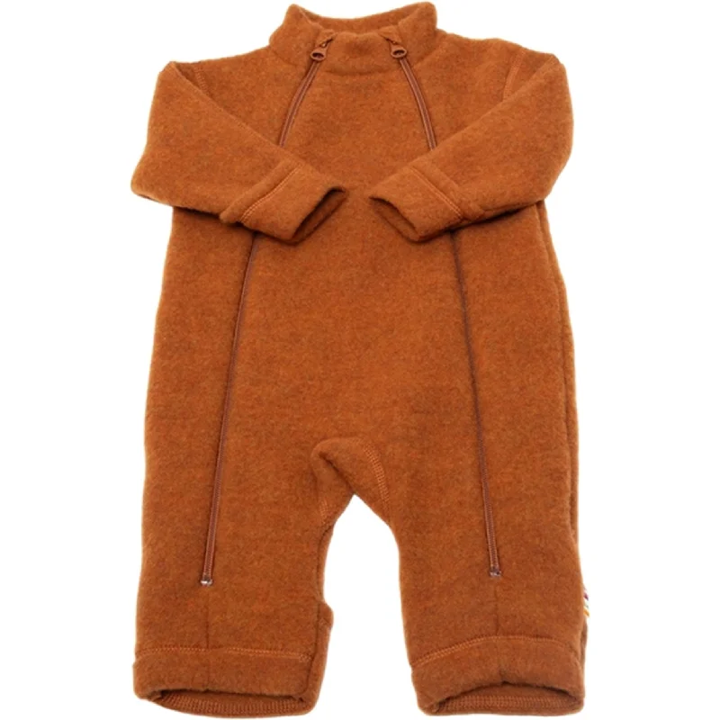 Chic Outfits Cozy Stylish Wear Joha Soft Wool Orange Jumpsuit 2in1