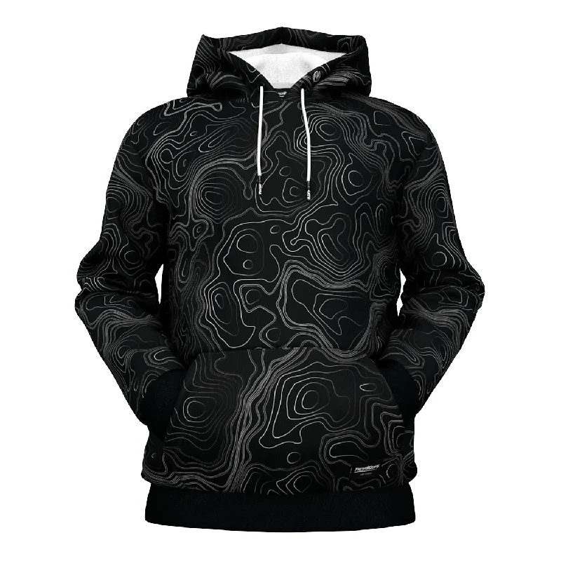 Casual Fit Cozy Everyday Layers Topographical Hoodie