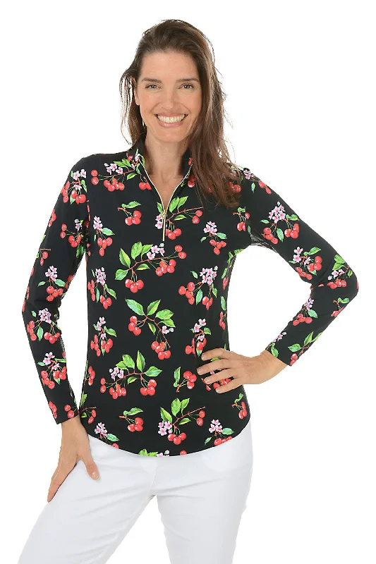 Cozy Outfit Comfortable Trend Wear Black Cherry UPF50+ Sun Shirt