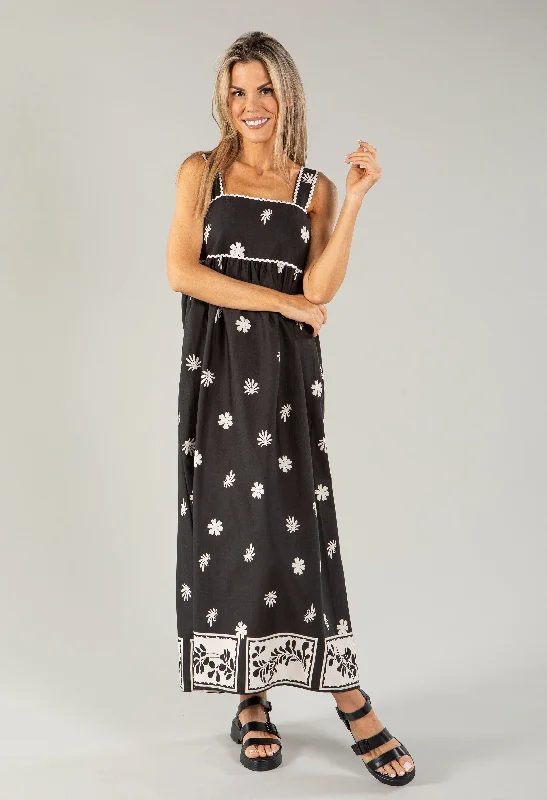 Urban Comfort womensclothing-dresses-dressContrast Wave Strap Printed Dress