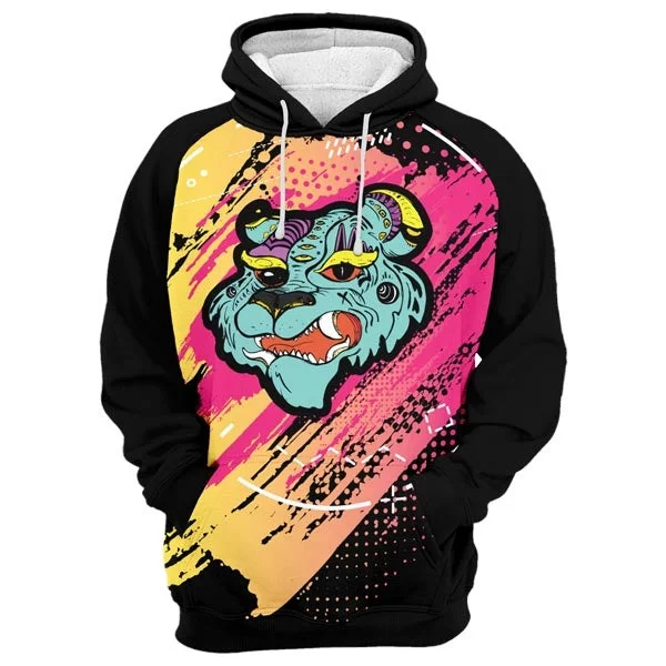 Trendy Casuals Soft Wear Pieces Comics Tiger Hoodie