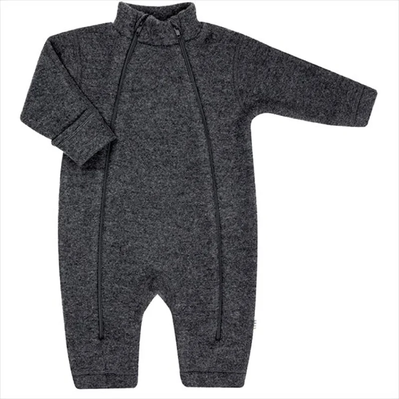 Layered Comfort Comfortable Fashion Layers Joha Jumpsuit Wool 2 in 1 Greymelange