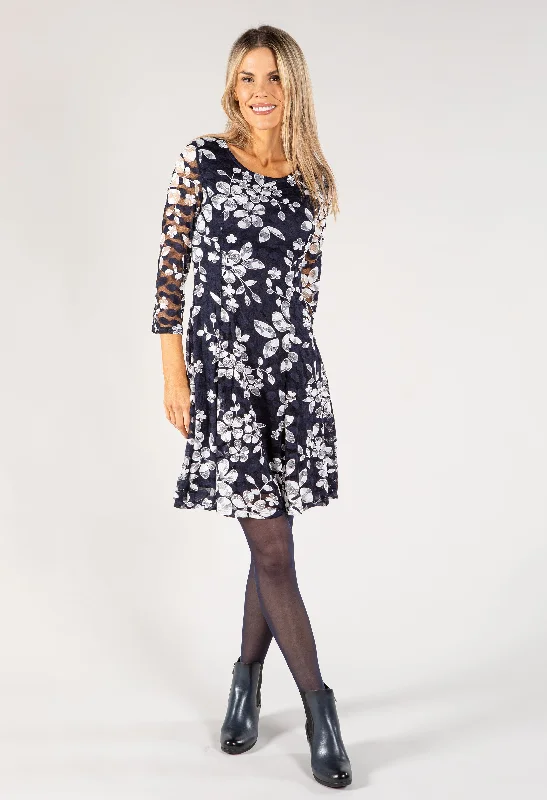 Trendy Looks Practical Chic Pieces Printed Lace Floral Dress