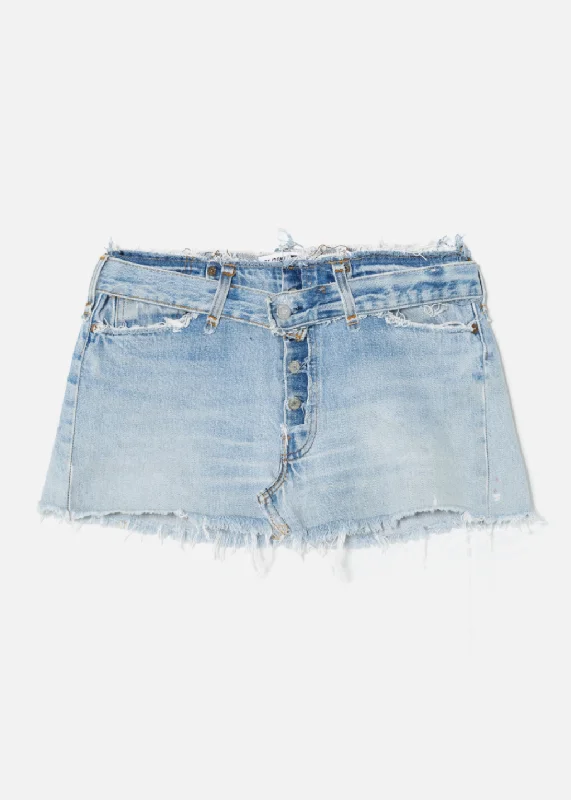 Chic Comfort Simple Chic Pieces RE/DONE | Levi's Mini Skirt in Indigo