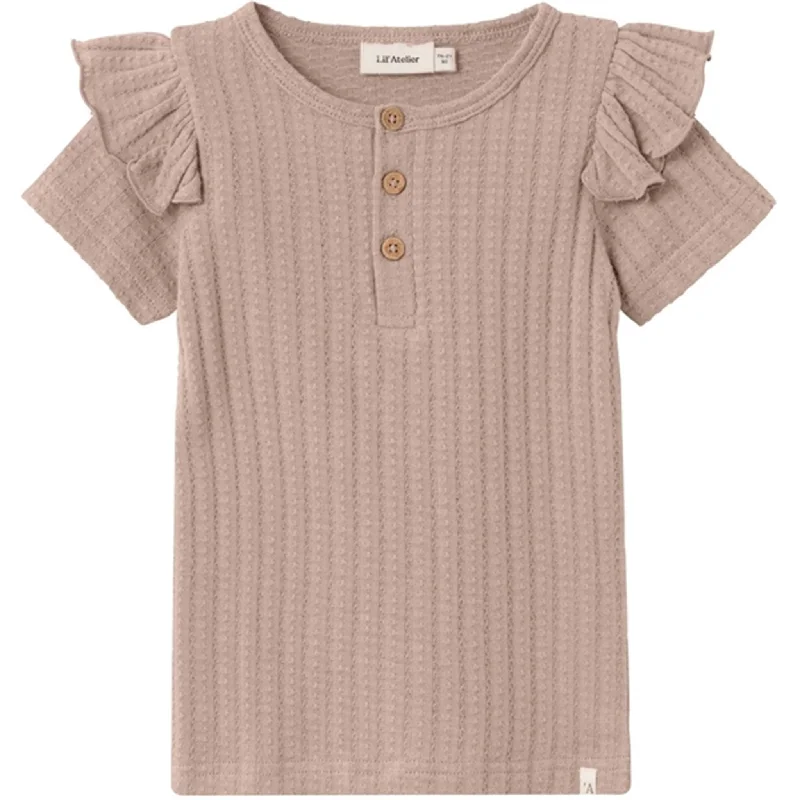 Breezy Style Simple Chic Options Lil'Atelier Rose Dust Frila Slim T-Shirt