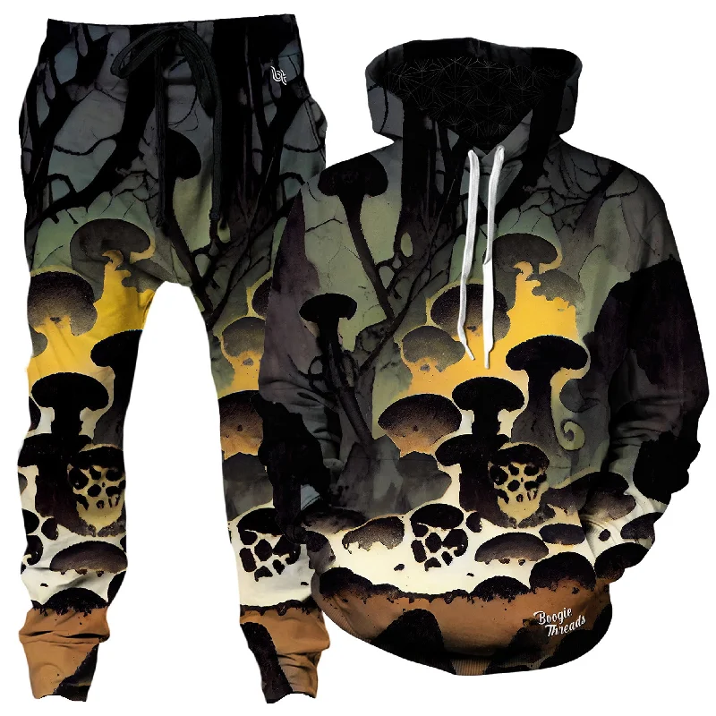 Fashionable Ease Chic and Comfortable Pieces Internal Display Hoodie and Joggers Combo