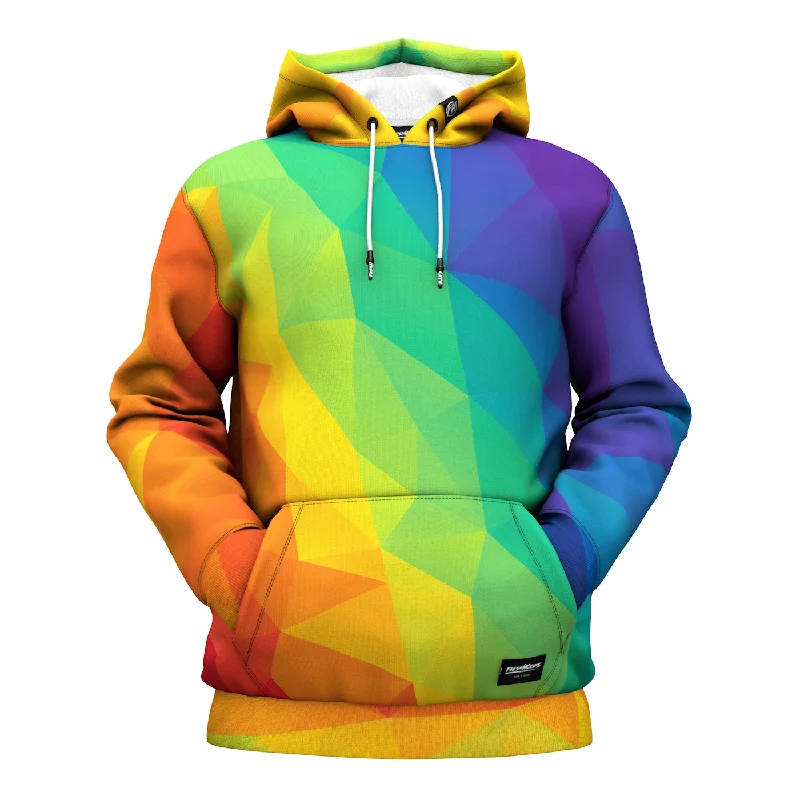 Timeless Comfort Trendy Warm Pieces Cubes Rainbow Hoodie