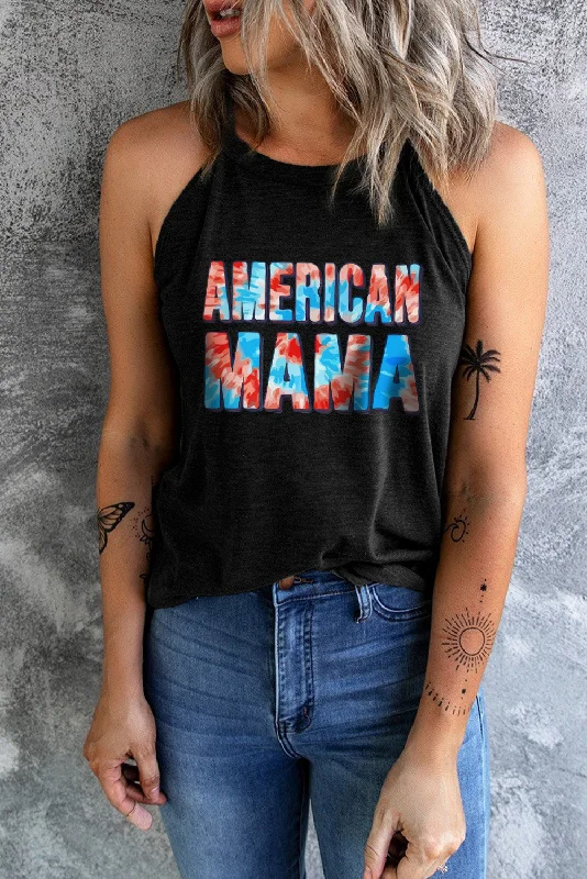Simple Comfort Chic and Comfortable Pieces AMERICAN MAMA Graphic Tank