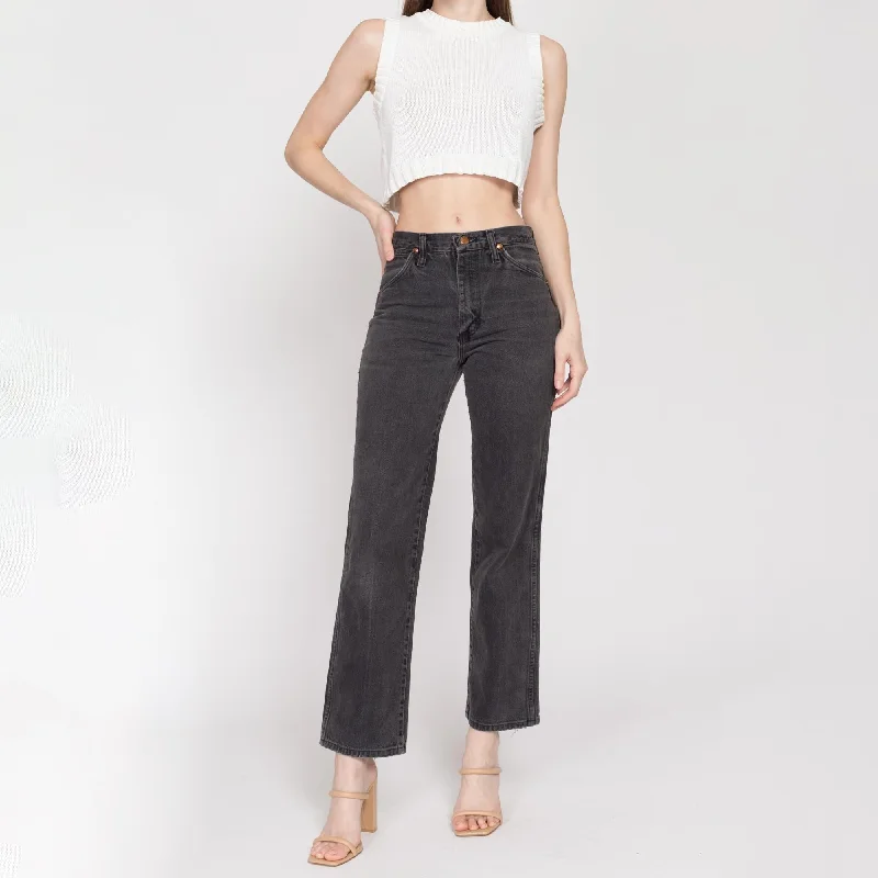 Relaxed Dresses Effortless Cozy Wear 29" Waist 90s Wrangler Faded Black Mid Rise Jeans