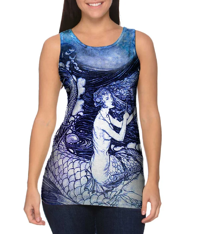 Cozy Chic Wear Trendy Cozy Wearables Arthur Rackham - "Mermaid Gold Emblems "