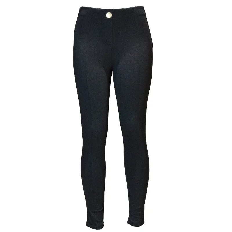 Cozy Sweaters Trendy Streetwear Outfits Black Single Button Dart Ponte Legging