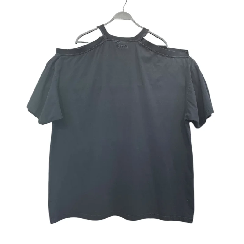 Cozy Sweaters Warm Soft Clothing VETEMENTS/T-Shirt/S/Cotton/BLK/