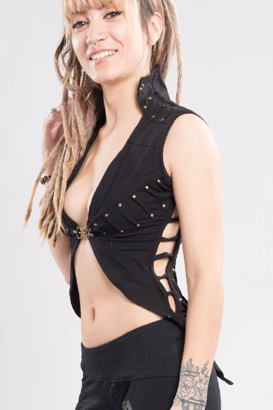 Comfortable Tops Effortless Street Chic Mandala Vest Twist