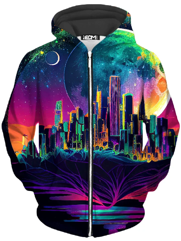 Comfortable Jeans Effortless Fashion Options Back to Reality Unisex Zip-Up Hoodie