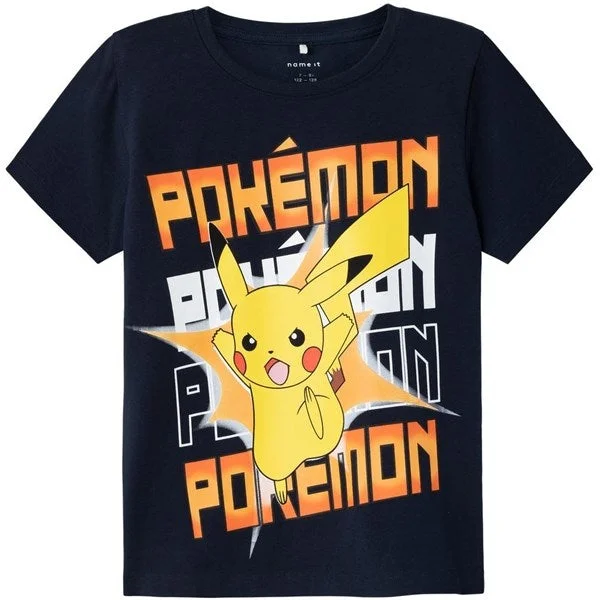 Weekend Style Relaxed Soft Fashion Name it Dark Sapphire Maci Pokemon T-Shirt Noos