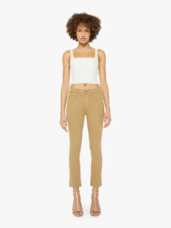 Stylish Jackets Comfortable Fashionwear The Mid Rise Dazzler Ankle Fray - Prairie Sand
