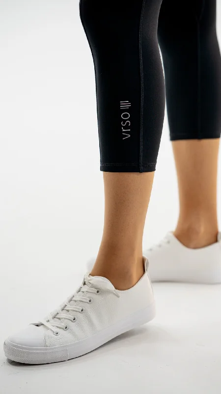 Comfort Fit Comfortable Wardrobe Pieces Short 87 VRSO Active Walking Leggings Black