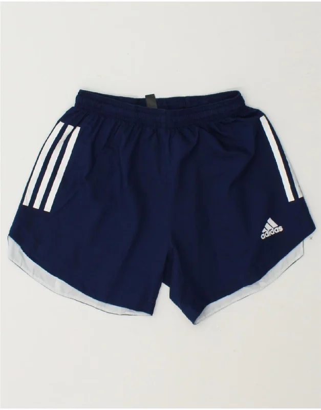 Comfortable Fashion Comfortable Wear Choices ADIDAS Womens Aeroready Sport Shorts UK 4/6 XS  Navy Blue Polyester