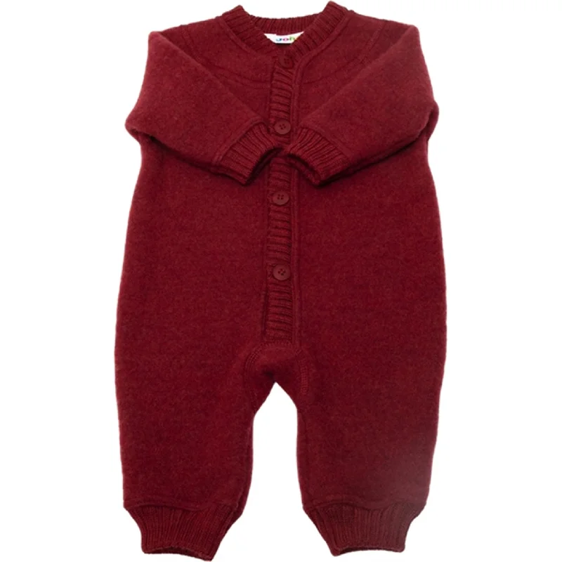 Cozy Chic Stylish Relaxed Clothing Joha Wool Bordeaux Jumpsuit