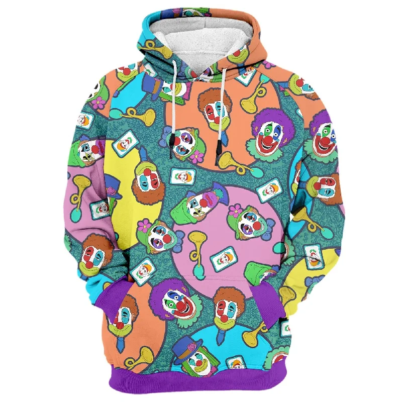 Chic Outfits Soft Casual Wearable Clowns Hoodie