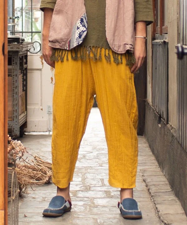 Warm Comfort Comfortable Chic Choices Double Gauze Easy Pants