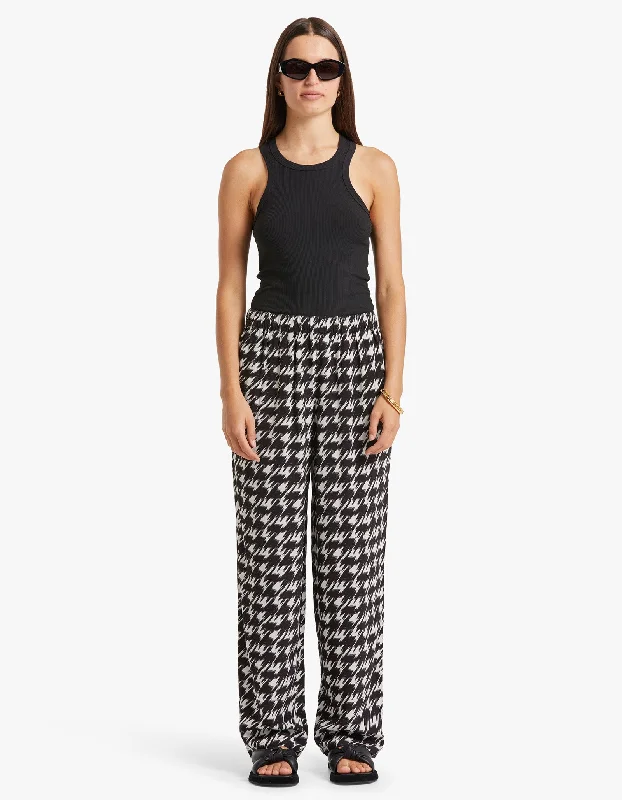 Soft Clothing Cozy Fashion Pieces Aiden Pant - Houndstooth Print