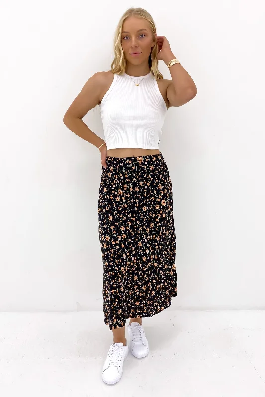 Cozy Chic Wear Relaxed Street Fashion Annika Skirt Copper Tan