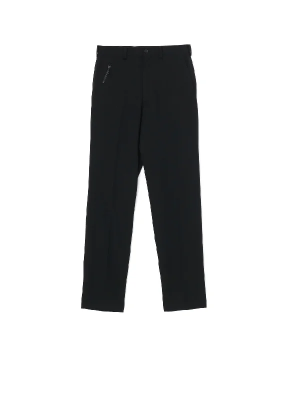 Relaxed Fashion Effortless Street Chic WOOL GABARDINE NON-PLEATED PANTS
