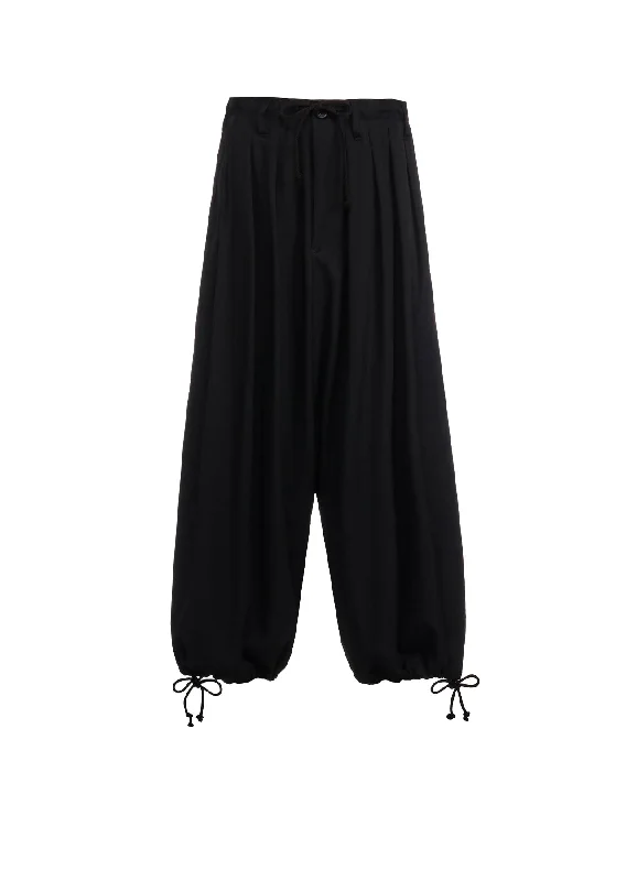Casual Chic Wear Cozy Smart Wear WOOL GABARDINE STANDARD BALLON PANTS