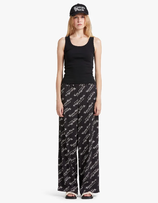 Weekend Wear Warm Soft Clothing Verdy Pants - Black