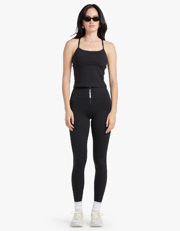 Comfortable Fashion Comfortable Layering Options Diver Full Length Legging - Black