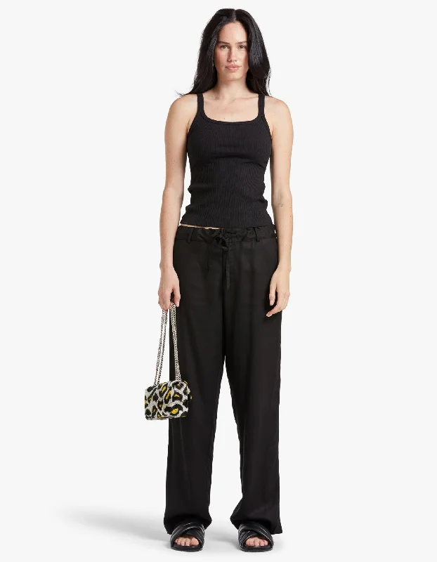 Cozy Chic Comfortable Wear Choices Sasimran Trousers 15156 - Black