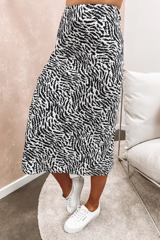 Cozy Dress Trendy Warm Pieces Wild Midi Skirt Black