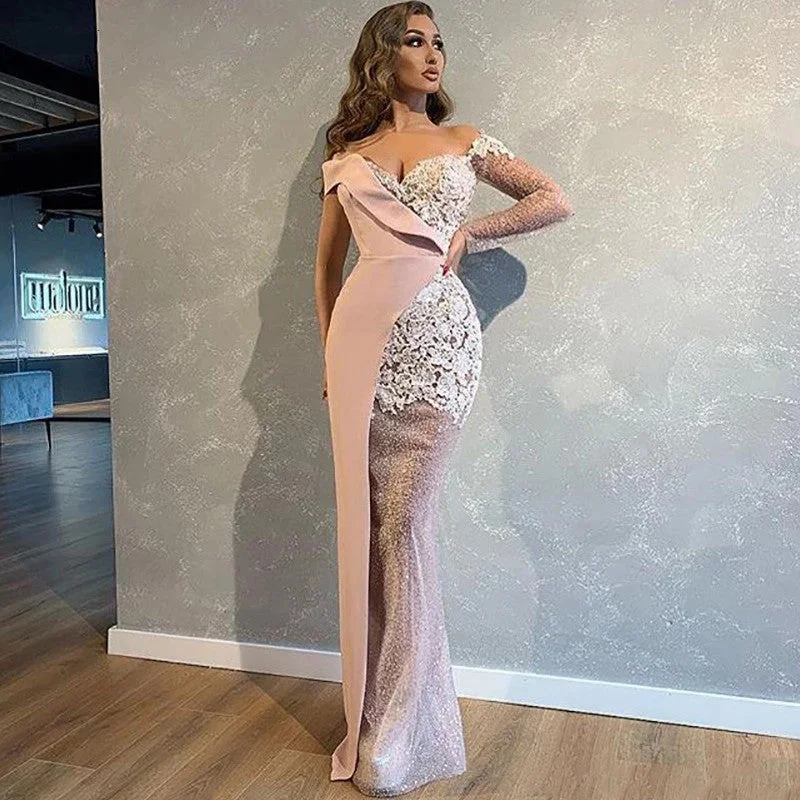 Relaxed Fashion Trendy Comfy Outfits Charming Turkey Pink Evening Dress
