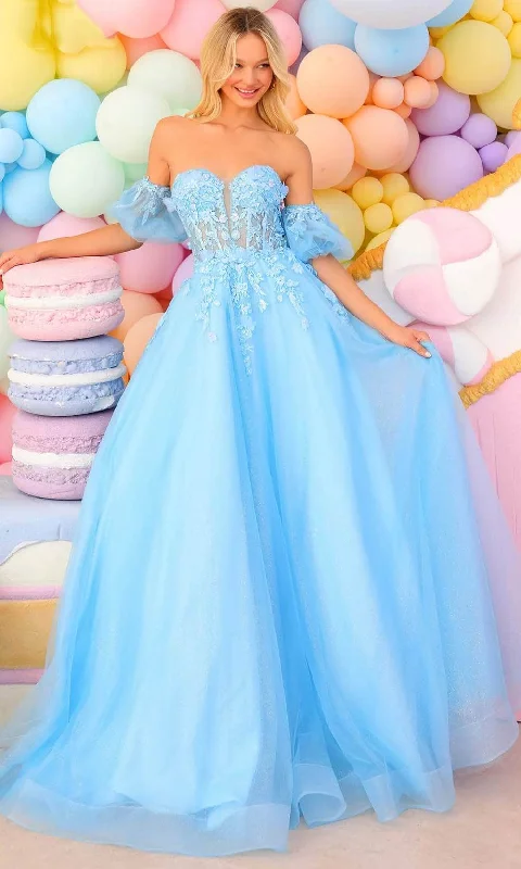 Cozy Sweaters Practical Soft Fit Clarisse 810721 - Applique Corset Prom Gown