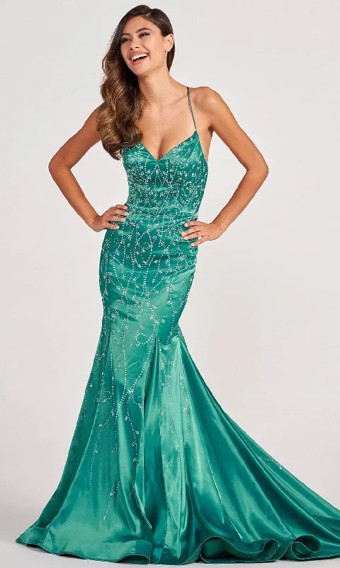 All-Day Wear Stylish Soft Outfits Colette By Daphne CL2043 - Sleeveless Mermaid Evening Gown