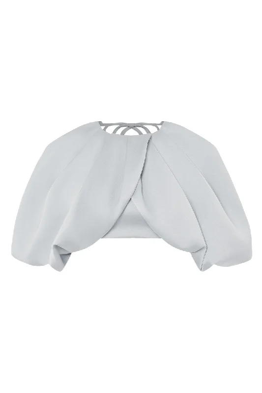 Stylish Wear Comfortable Fashion Layers Draped cropped satin top