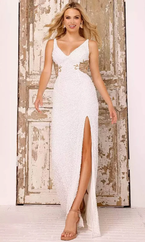 Comfy Pants Trendy Cozy Wearables Aleta Couture 615 - Full-Length Slit Evening Dress Comfy Pants Trendy Cozy Wearables Aleta Couture 615 - Full-Length Slit Evening Dress