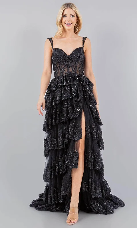 Comfortable Tops Comfortable Chic Fashion Cinderella Couture 8093J - Sweetheart Neck Embroidered Prom Dress