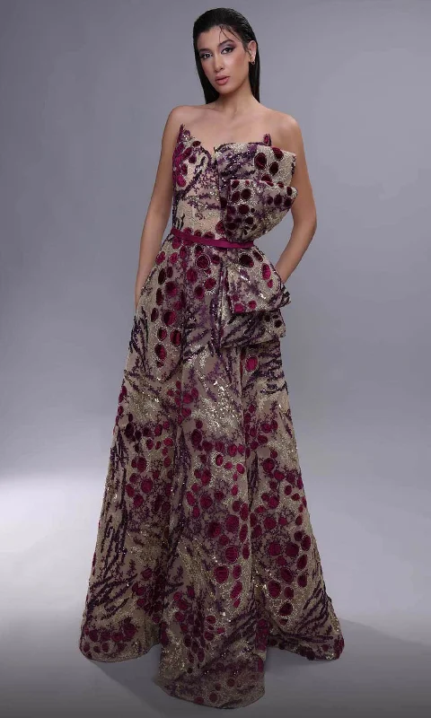 Chic Outfits Cozy Fashion Pieces MNM Couture K4078 - Beaded A-Line Evening Dress